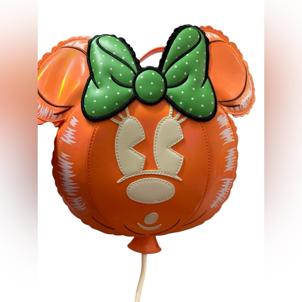 Loungefly Minnie Pumpkin Balloon Glow In The Dark Crossbody
